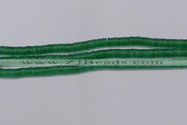 CRB1030 15.5 inches 2*4mm heishi green aventurine beads wholesale