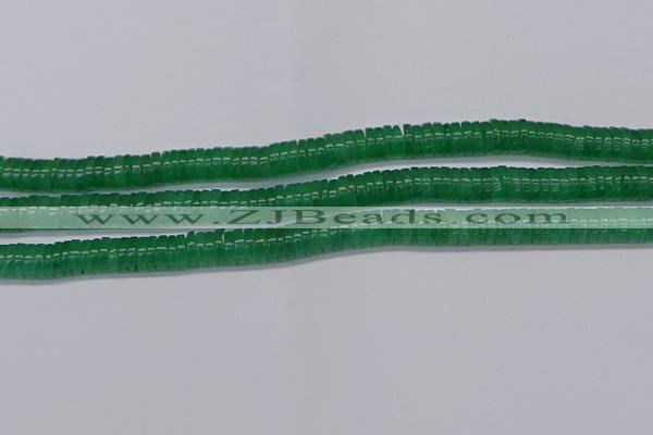 CRB1031 15.5 inches 2*5mm heishi green aventurine beads wholesale