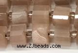 CRB1061 15.5 inches 5*8mm - 6*8mm faceted tyre moonstone beads