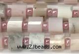 CRB1064 15.5 inches 4*6mm - 5*6mm faceted tyre natural pink opal beads