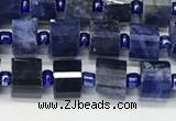 CRB1072 15.5 inches 4*6mm - 5*6mm faceted tyre sodalite beads