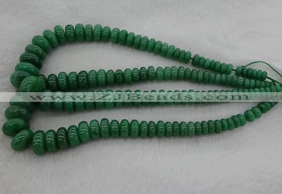 CRB1107 15.5 inches 5*8mm - 9*18mm rondelle green aventurine beads