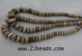 CRB1109 15.5 inches 5*8mm - 9*18mm rondelle chrysanthemum agate beads