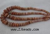 CRB1111 15.5 inches 5*8mm - 9*18mm rondelle moonstone beads