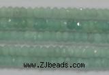 CRB115 15.5 inches 3*4.5mm faceted rondelle amazonite beads