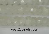 CRB1278 15.5 inches 4*6mm faceted rondelle white moonstone beads