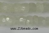 CRB1279 15.5 inches 5*8mm faceted rondelle white moonstone beads