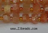 CRB1290 15.5 inches 4*6mm faceted rondelle moonstone beads