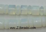 CRB135 15.5 inches 6*12mm & 10*12mm rondelle opal beads