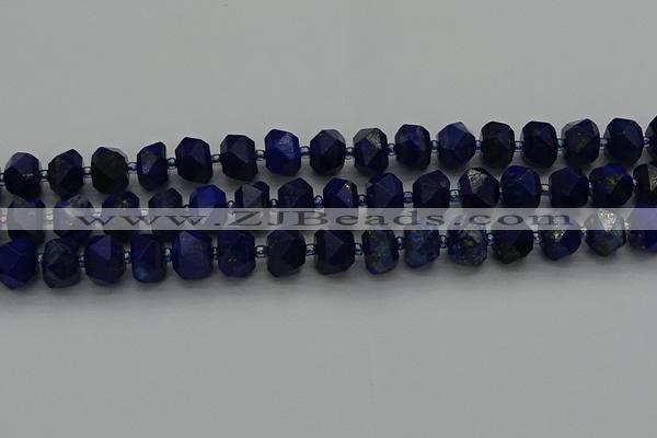 CRB1452 15.5 inches 10*14mm faceted rondelle lapis lazuli beads