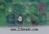 CRB1464 15.5 inches 5*8mm faceted rondelle fluorite beads