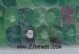 CRB1465 15.5 inches 6*10mm faceted rondelle fluorite beads