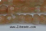 CRB1468 15.5 inches 4*6mm faceted rondelle moonstone beads