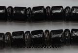 CRB150 15.5 inches 6*12mm & 10*12mm rondelle smoky quartz beads