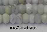 CRB1824 15.5 inches 5*7mm faceted rondelle aquamarine beads