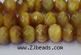 CRB1837 15.5 inches 5*8mm faceted rondelle golden tiger eye beads