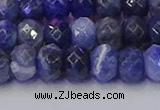 CRB1858 15.5 inches 6*10mm faceted rondelle sodalite beads