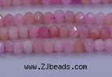 CRB1875 15.5 inches 2*3mm faceted rondelle pink opal beads