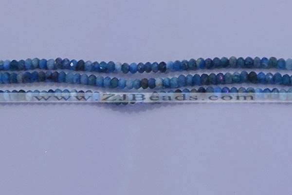 CRB1898 15.5 inches 2.5*4mm faceted rondelle apatite beads