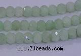 CRB1913 15.5 inches 2.5*4mm faceted rondelle green opal beads