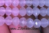 CRB1961 15.5 inches 3.5*5mm faceted rondelle white moonstone beads