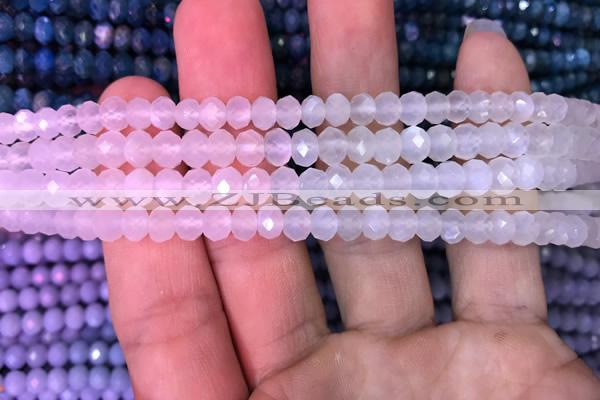 CRB1962 15.5 inches 4*6mm faceted rondelle white moonstone beads