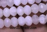 CRB1966 15.5 inches 4*6mm faceted rondelle white moonstone beads