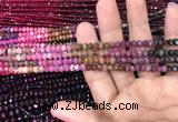 CRB1970 15.5 inches 3.5*5mm faceted rondelle tourmaline beads