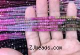 CRB1971 15.5 inches 3*4mm faceted rondelle tourmaline beads