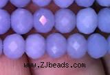 CRB1983 15.5 inches 4*6mm faceted rondelle blue angel skin gemstone beads