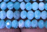 CRB1986 15.5 inches 3*5mm faceted rondelle amazonite gemstone beads