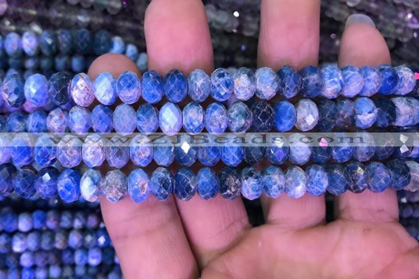 CRB1990 15.5 inches 6*8mm faceted rondelle apatite beads wholesale