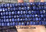 CRB2175 15.5 inches 9mm - 10mm faceted tyre sodalite beads