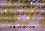 CRB2217 15.5 inches 2*3mm faceted rondelle yellow opal beads