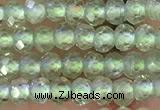 CRB2227 15.5 inches 2*3mm faceted rondelle prehnite beads