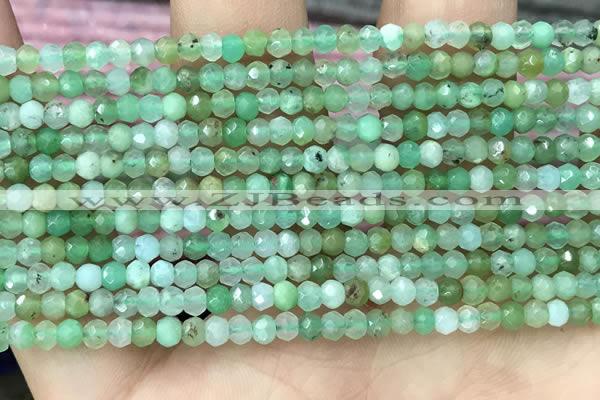 CRB2239 15.5 inches 2*3mm faceted rondelle Australia chrysoprase beads