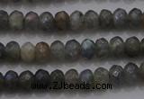 CRB225 15.5 inches 2.5*4mm faceted rondelle AB-color labradorite beads