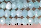 CRB2270 15.5 inches 3*4mm faceted rondelle amazonite beads