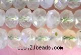 CRB2273 15.5 inches 4*6mm faceted rondelle prehnite beads