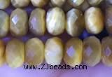 CRB2289 15.5 inches 4*6mm faceted rondelle golden tiger eye beads