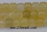 CRB2500 15.5 inches 6*8mm rondelle yellow jade beads wholesale