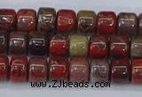 CRB2505 15.5 inches 6*8mm rondelle brecciated jasper beads