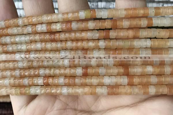 CRB2552 15.5 inches 2*4mm heishi red aventurine beads wholesale
