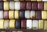 CRB2574 15.5 inches 2*4mm heishi mookaite beads wholesale