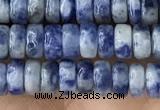 CRB2576 15.5 inches 2*4mm heishi blue spot stone beads wholesale