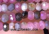 CRB2609 15.5 inches 2*3mm faceted rondelle tourmaline beads