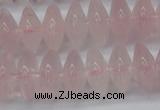 CRB261 15.5 inches 5*12mm rondelle rose quartz beads wholesale