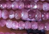 CRB2610 15.5 inches 2*3mm faceted rondelle ruby gemstone beads