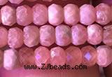 CRB2619 15.5 inches 2*3.5mm faceted rondelle rhodochrosite beads