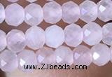 CRB2622 15.5 inches 2*3mm faceted rondelle rose quartz beads